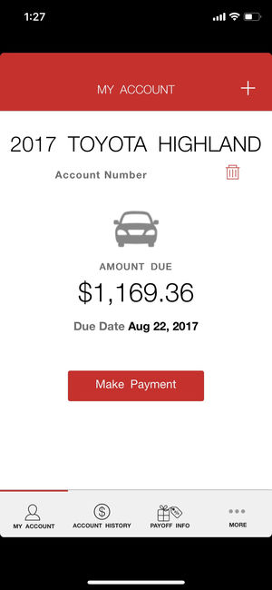 Toyota Financial Payment